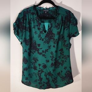 41 Hawthorn Tiffiny Tulip Short Sleeve Blouse Size XXL